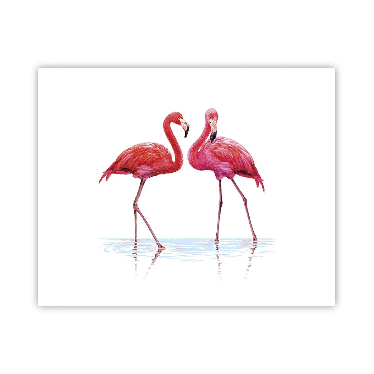 Plakat - Różowe randez-vous - 50x40 cm