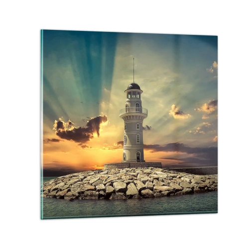 Obraz na szkle - Światło - Dobro - Piękno - 40x40 cm