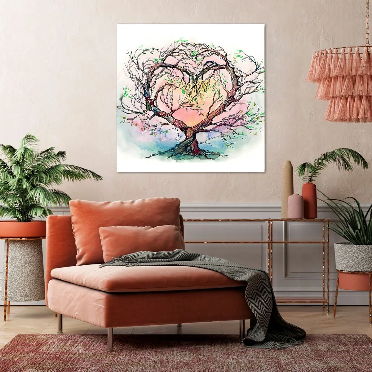 Obraz na płótnie - Razem przeciwko wichurom - 40x40 cm