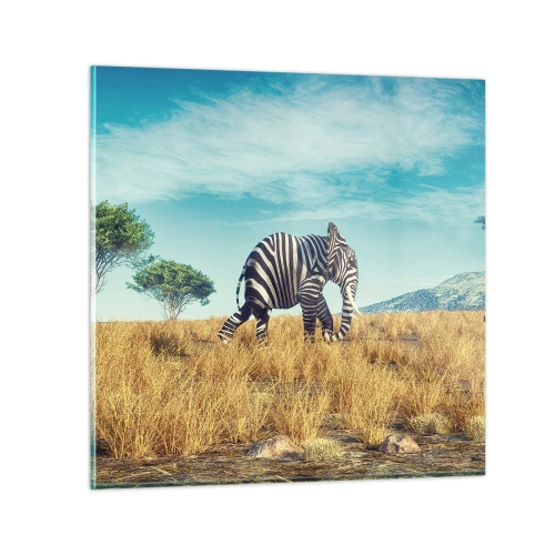 Obraz na szkle - Szarość już niemodna - 60x60 cm