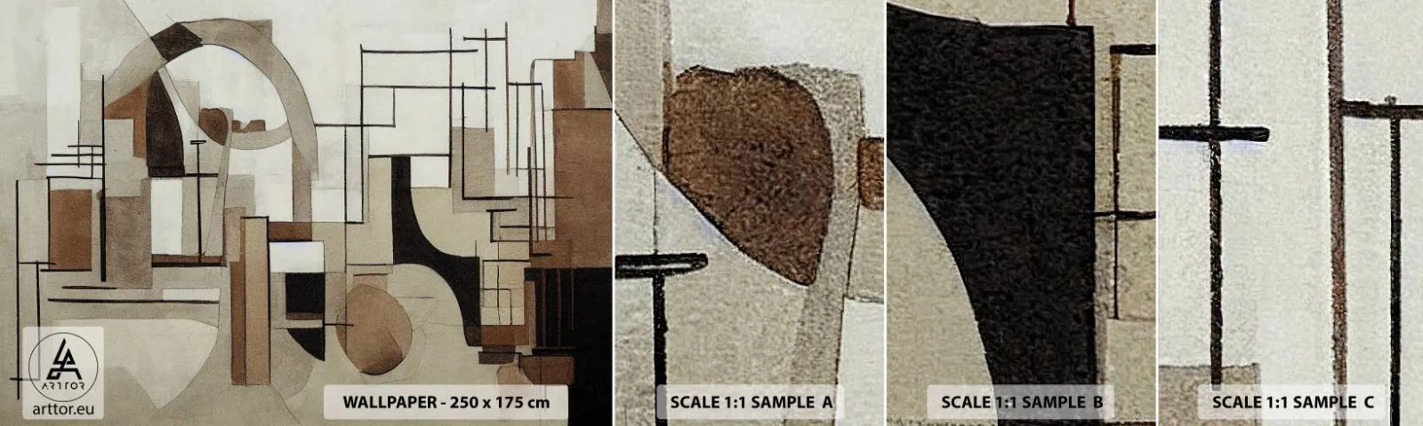 Fototapeta Próbka Standard Eco - Pejzaż miejski 2.0 - Abstrakcja, Sztuka, Kształty - 100x30 cm