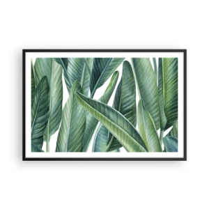 Plakat w czarnej ramie - Zieleń sama w sobie - 91x61 cm