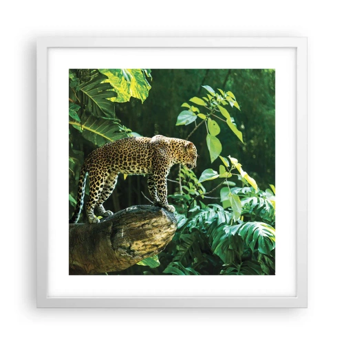 Plakat w białej ramie - Na łowy? - 40x40 cm