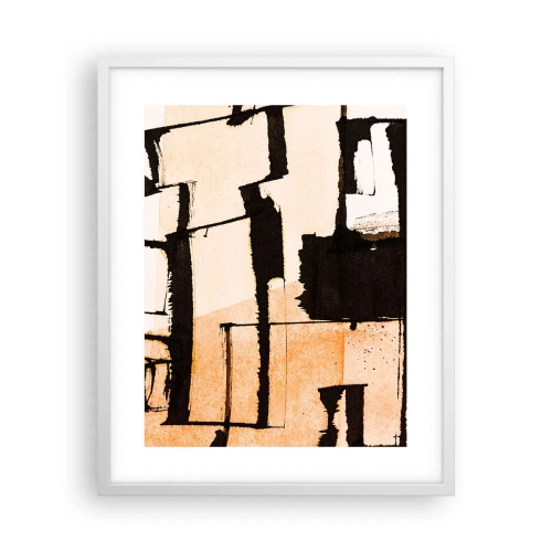 Plakat w białej ramie - Jednak porządek - 40x50 cm