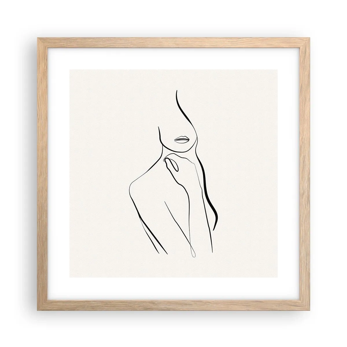 Plakat w ramie jasny dąb - Fala melancholii - 40x40 cm