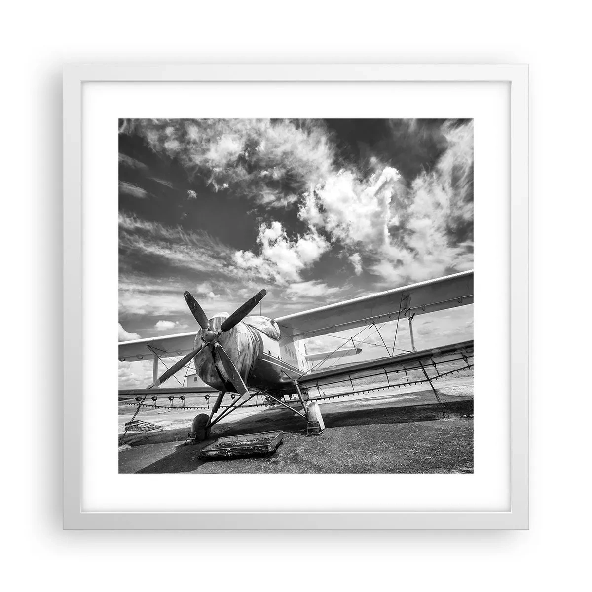 Plakat w białej ramie - Nie mogę się doczekać! - 40x40 cm