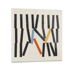 Obraz na szkle - Domino – kompozycja - 30x30 cm