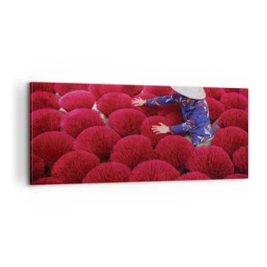 Obraz na płótnie - Na ryżowym polu - 100x40 cm