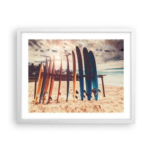 Plakat w białej ramie - Dobranoc, do jutra - 50x40 cm