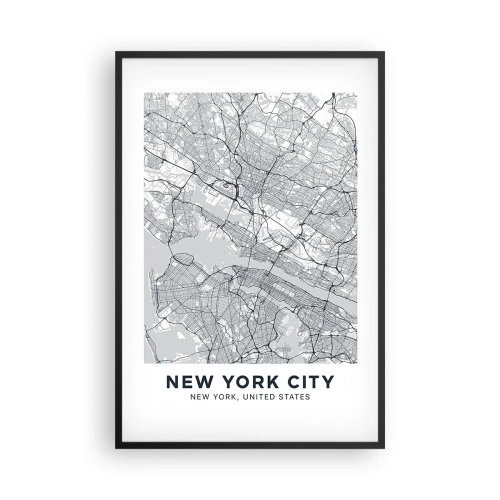 Plakat w czarnej ramie - Anatomia metropolii - 61x91 cm