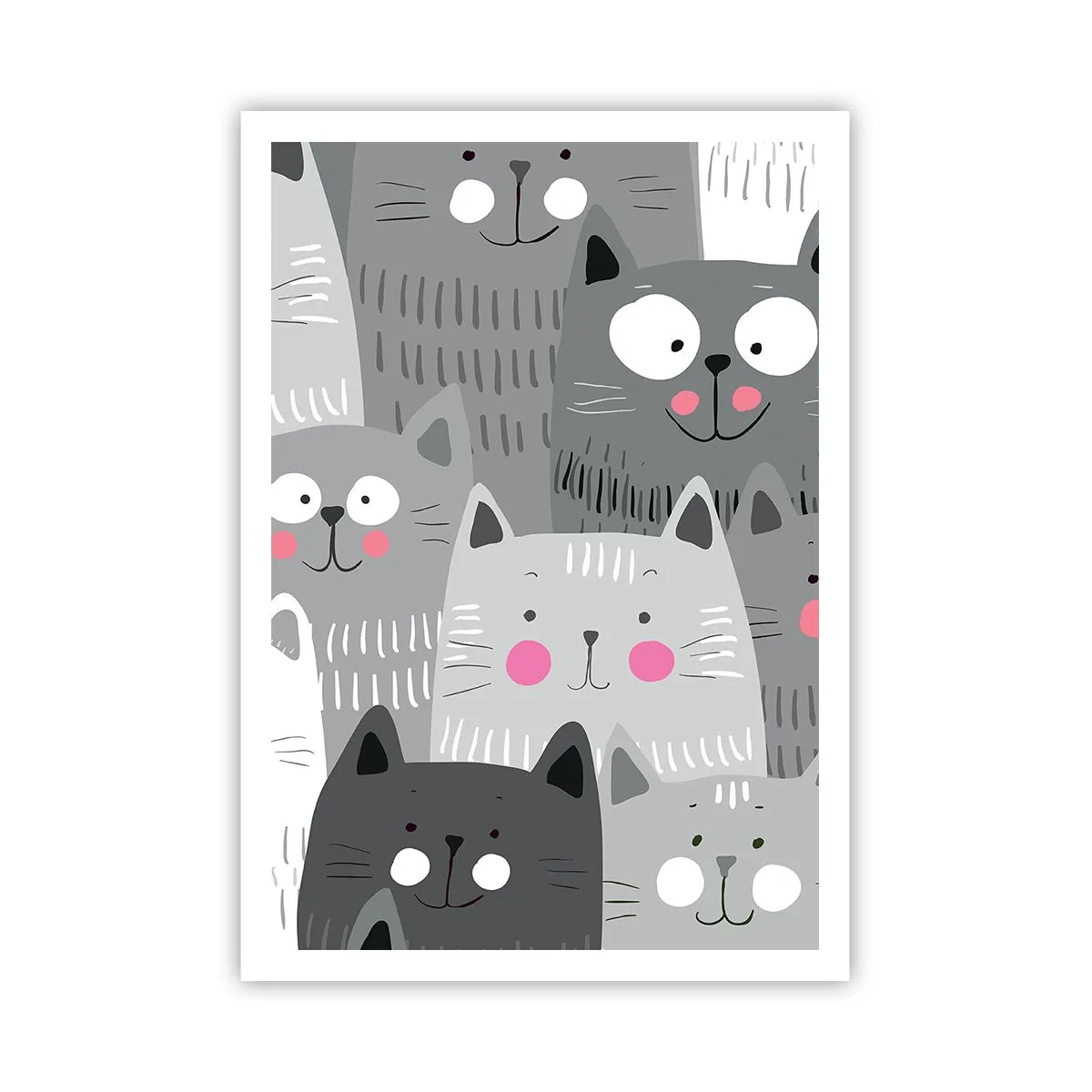 Plakat - Koci świat - 70x100 cm