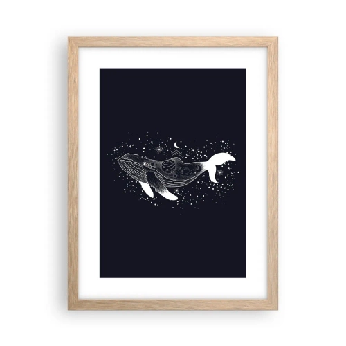 Plakat w ramie jasny dąb - W oceanie wszechświata - 30x40 cm