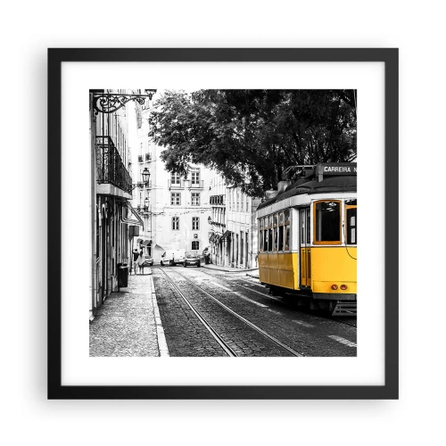 Plakat w czarnej ramie - I fado w tle - 40x40 cm