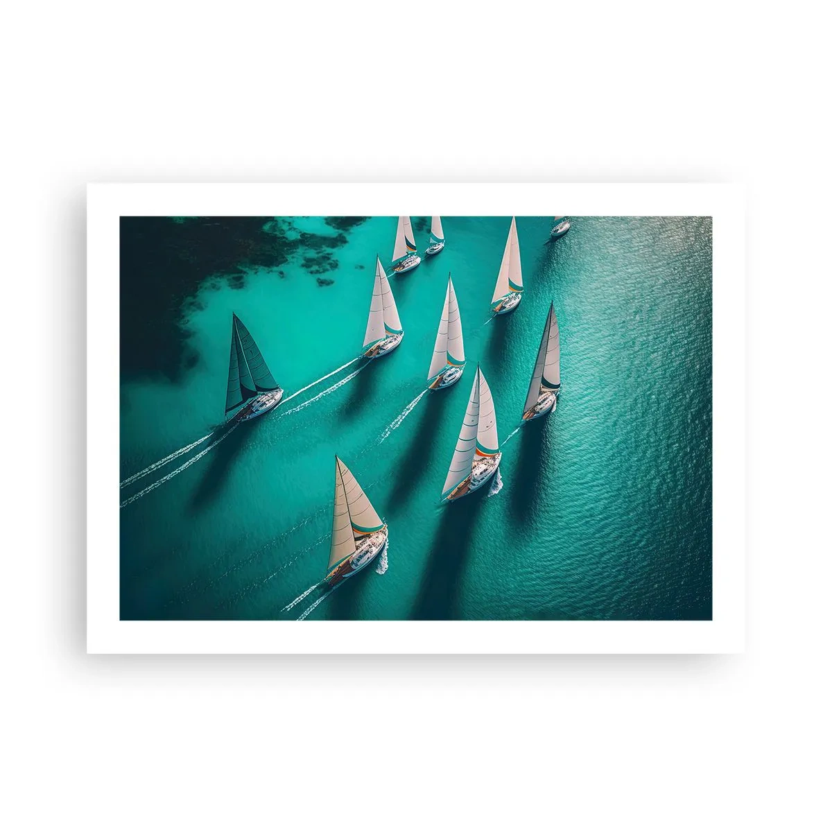 Plakat - W zawody z wiatrem - 70x50 cm