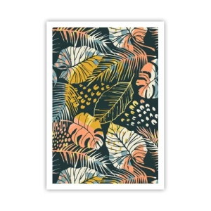 Plakat - Liściasta fantazja - 70x100 cm