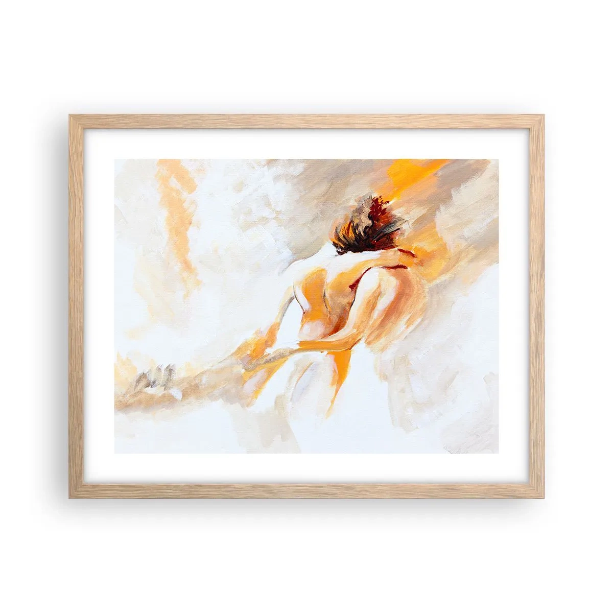 Plakat w ramie jasny dąb - W niebie bliskości - 50x40 cm