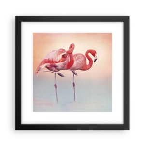 Plakat w czarnej ramie - W kolorze zachodzącego słońca - 30x30 cm