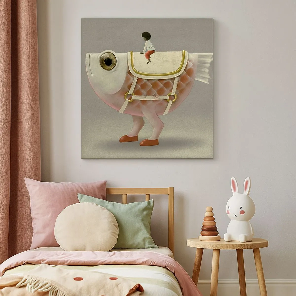 Obraz na płótnie - Ryboński jeździec - 30x30 cm