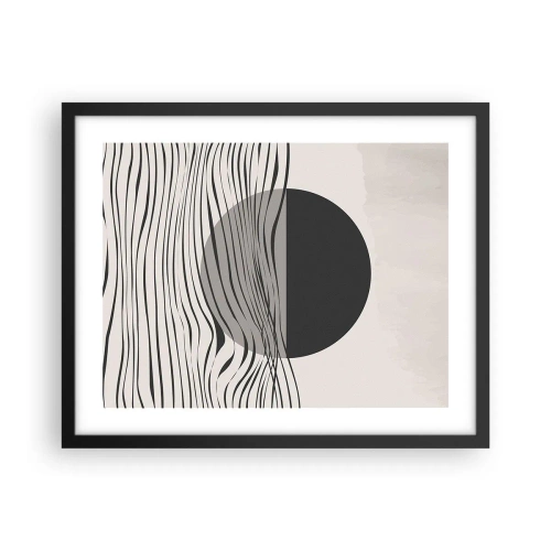 Plakat w czarnej ramie - Kompozycja połowiczna - 50x40 cm