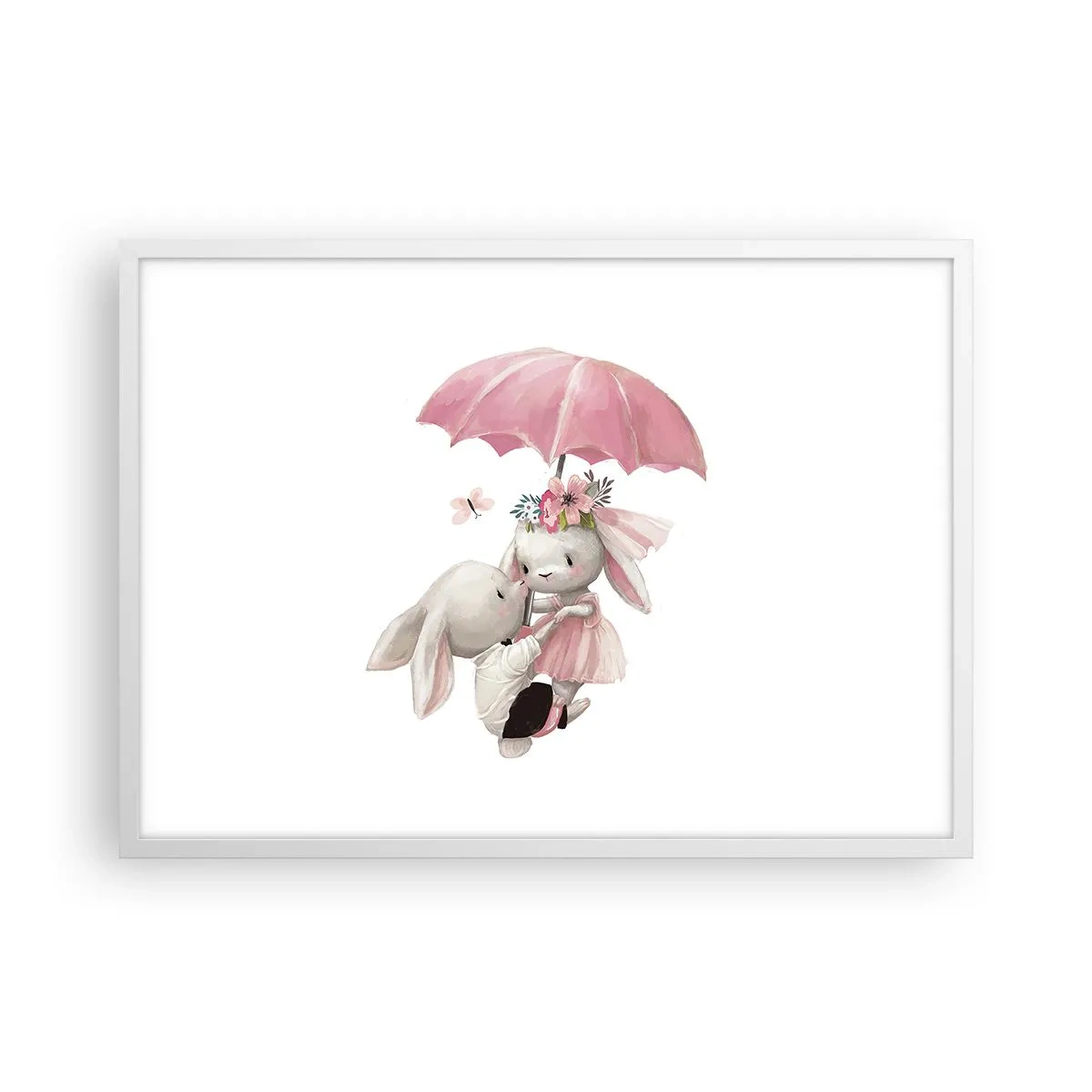 Plakat w białej ramie - To właśnie miłość - 70x50 cm