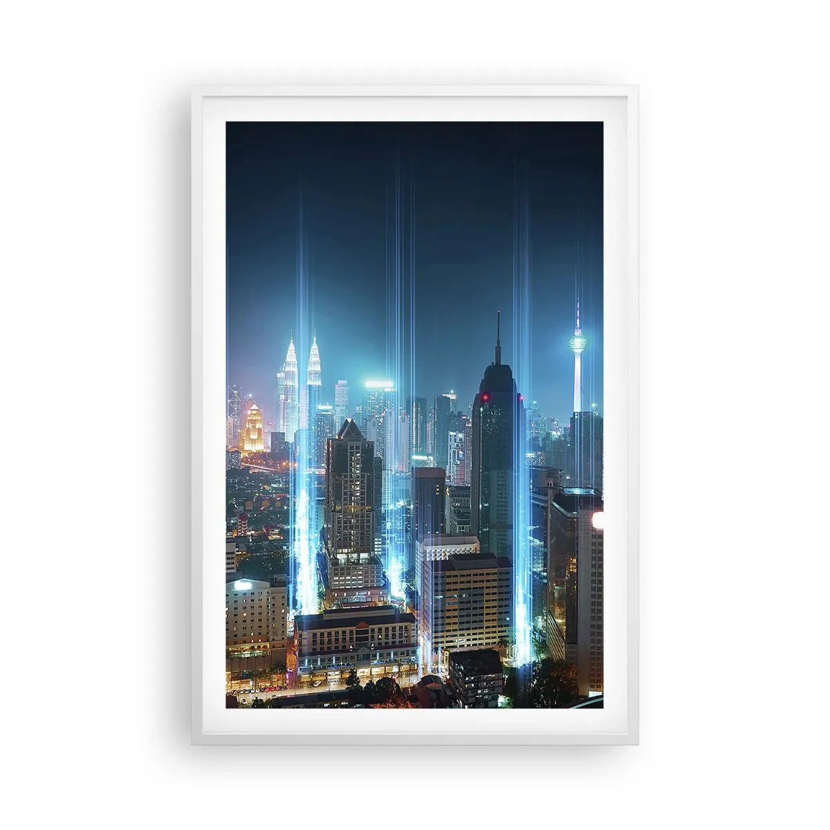 Plakat w białej ramie - Po berlińsku do nieba - 61x91 cm