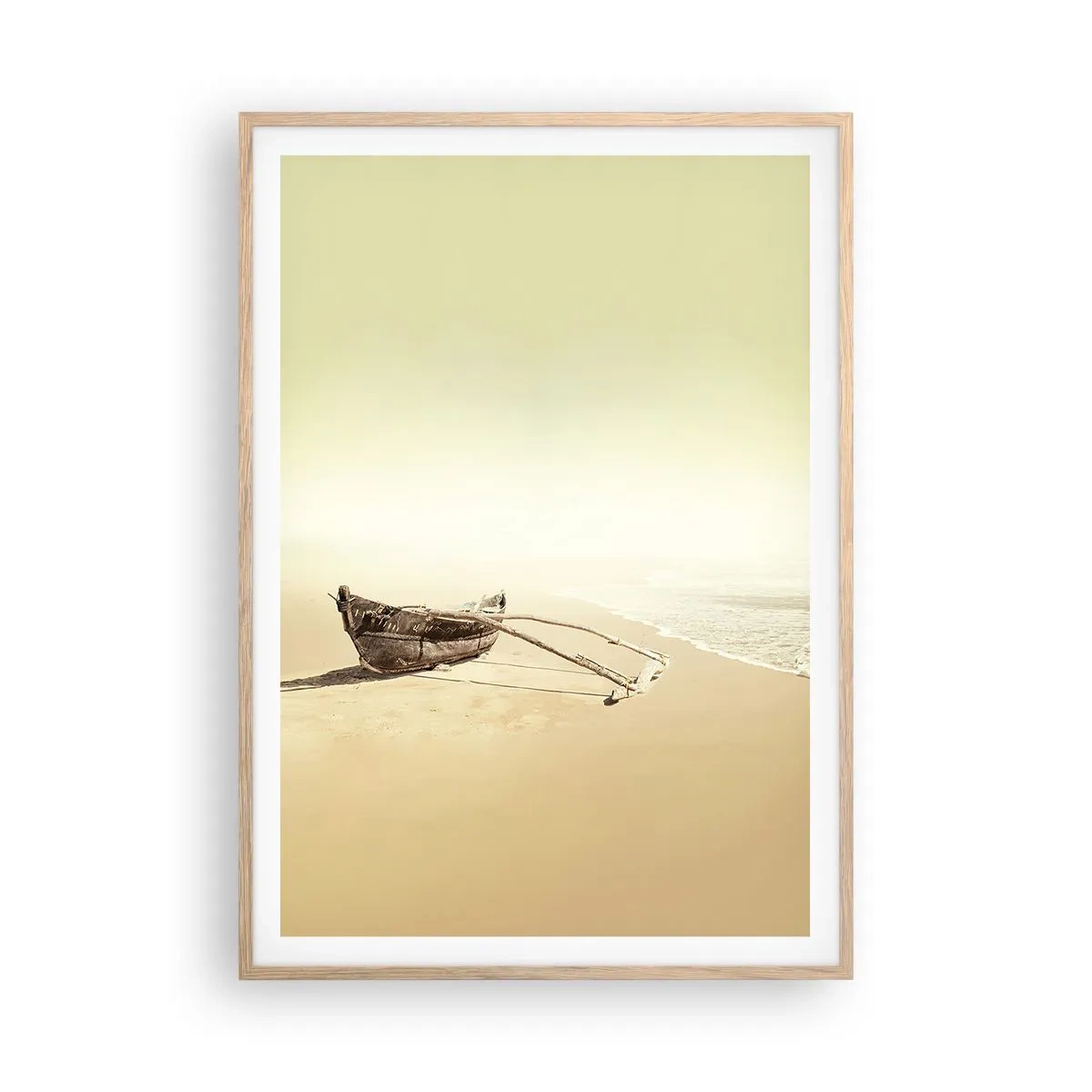 Plakat w ramie jasny dąb - Wspomnienie mórz południowych - 70x100 cm