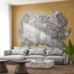 Fototapeta Premium Sand - Opowieści Pana Kraba - Krab, Zwierzęta, Rysunek - 350x256 cm