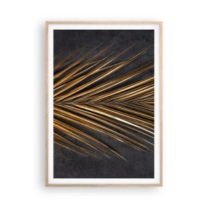 Plakat w ramie jasny dąb - Złoto tropików - 70x100 cm