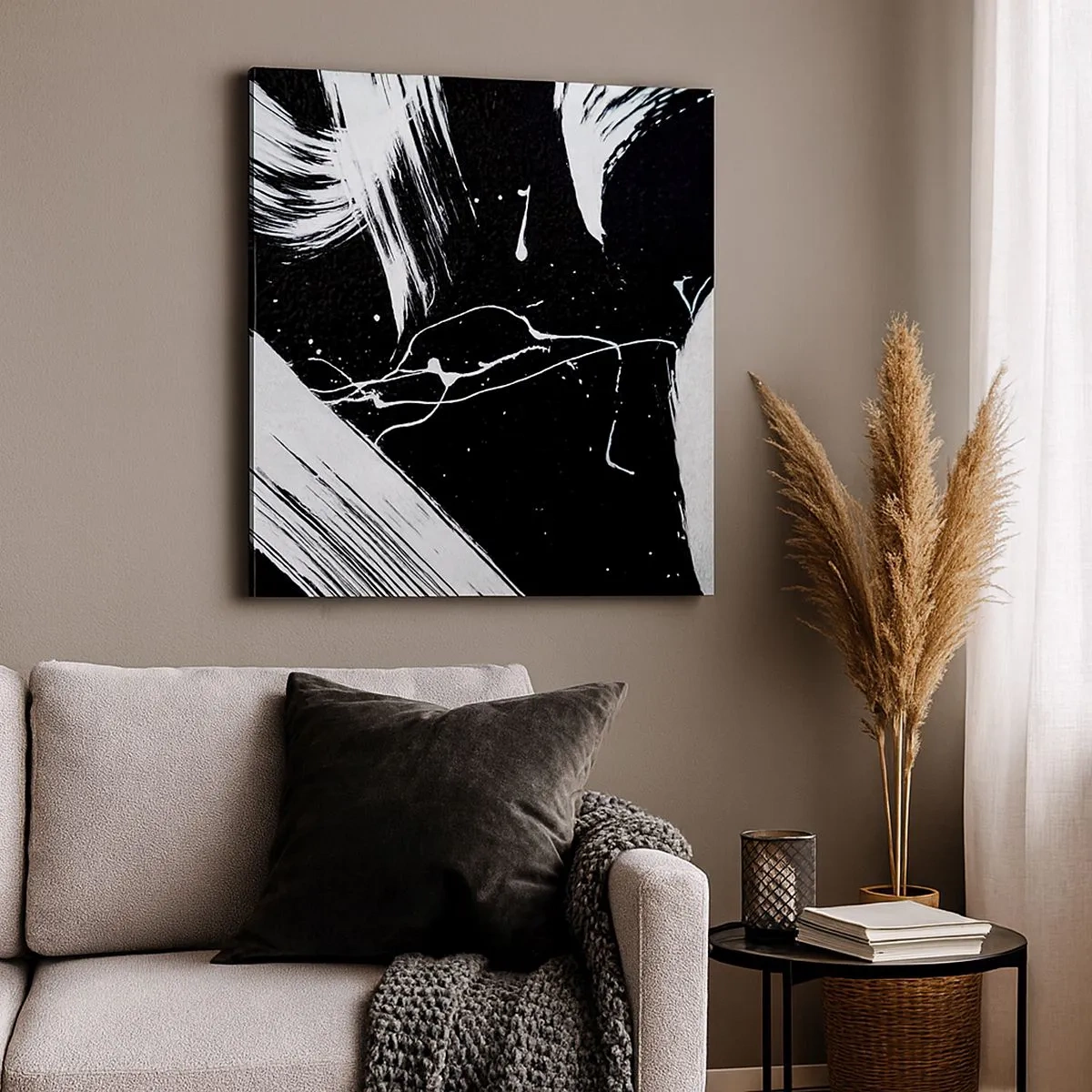 Obraz na płótnie - Przełamać mrok - 30x30 cm