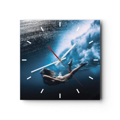 Zegar ścienny - Współczesna syrena - 40x40 cm