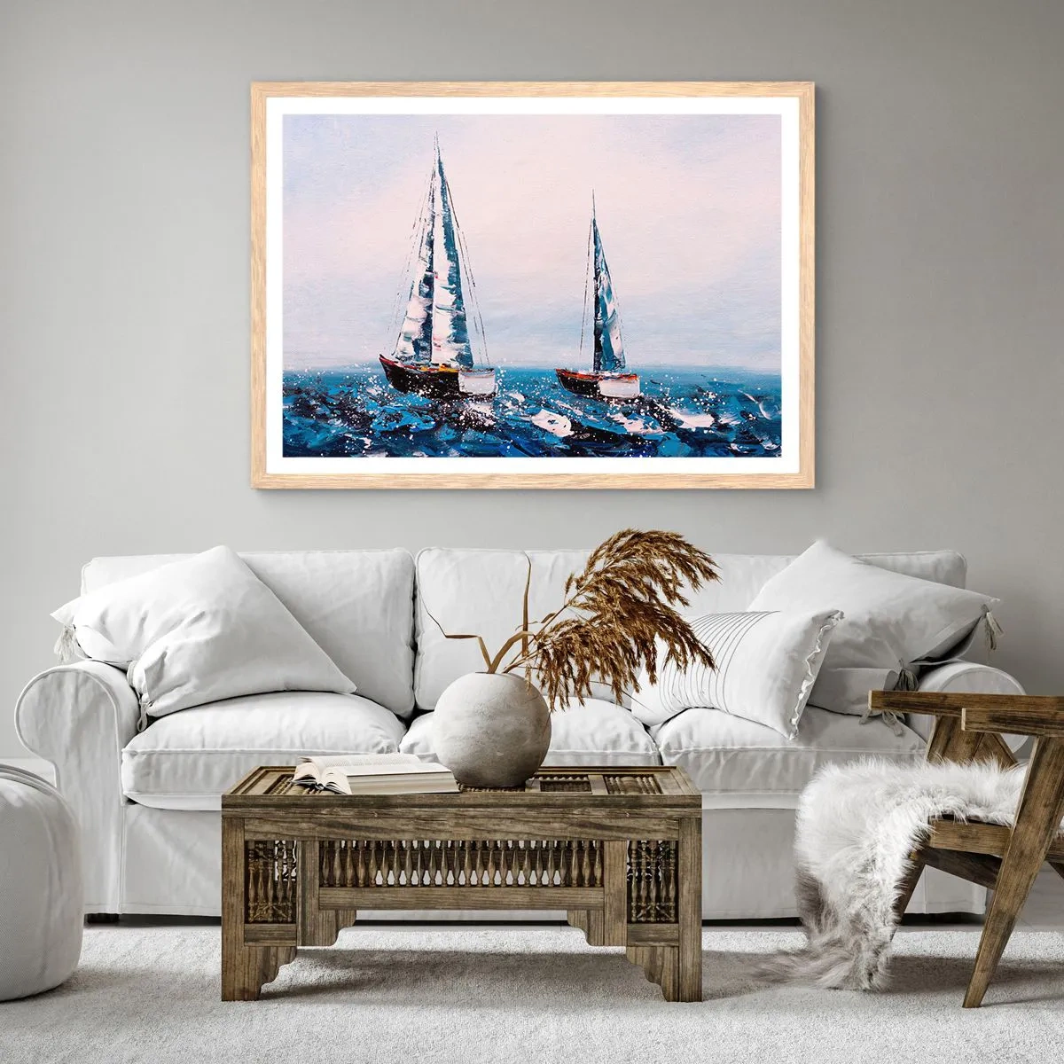 Plakat w ramie jasny dąb - Braterstwo wiatru - 100x70 cm