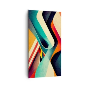 Obraz na płótnie - Kompozycja intensywna - 65x120 cm
