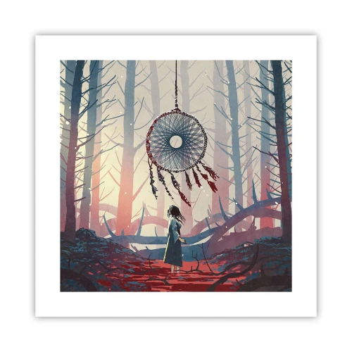 Plakat - Tajemny rytuał szczęścia - 40x40 cm