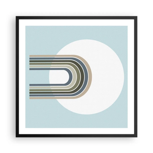 Plakat w czarnej ramie - Nieodparte przyciąganie - 60x60 cm