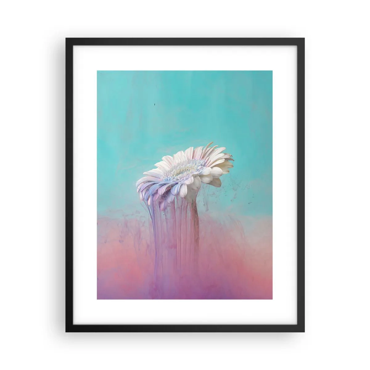 Plakat w czarnej ramie - Zaświaty kwiatów - 40x50 cm