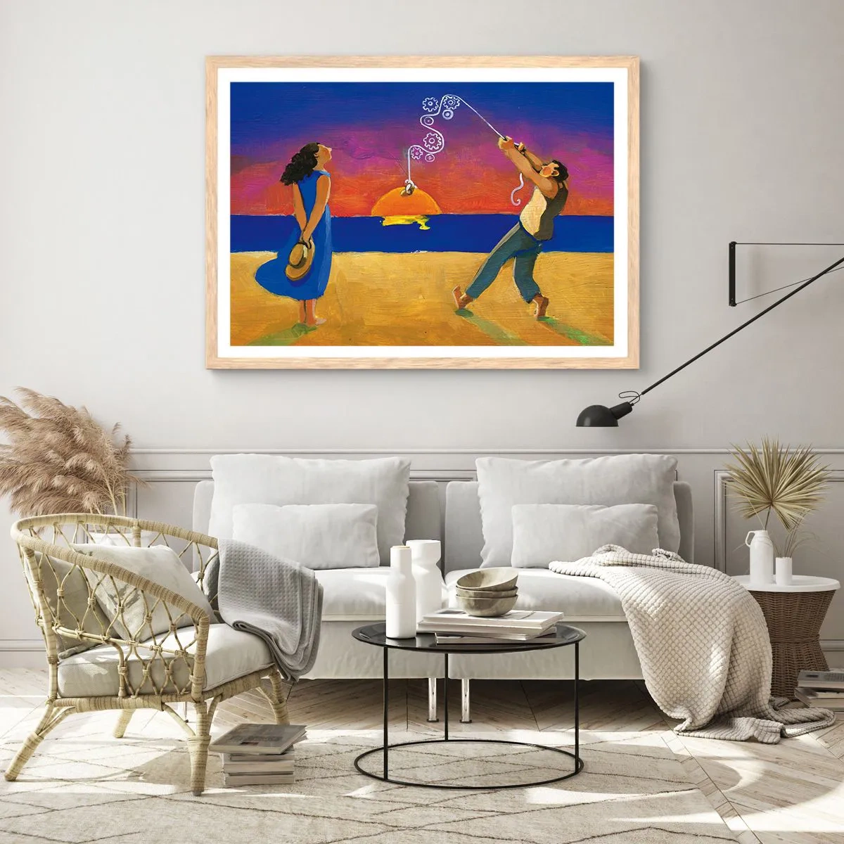 Plakat w ramie jasny dąb - Więcej niż gwiazdka z nieba - 50x40 cm