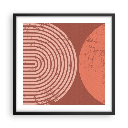 Plakat w czarnej ramie - Bliska relacja - 50x50 cm