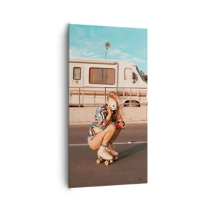 Obraz na płótnie - Uśmiech, proszę! - 65x120 cm