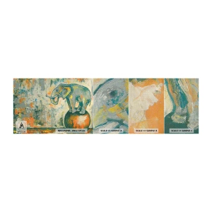 Fototapeta Próbka Premium Canvas - Niech żyje cyrk! - Abstrakcja, Słoń, Cyrk - 100x30 cm