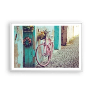 Plakat w białej ramie - Zaraz wracam - 91x61 cm