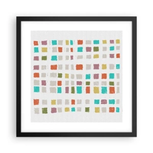 Plakat w czarnej ramie - Nieznana gra - 40x40 cm