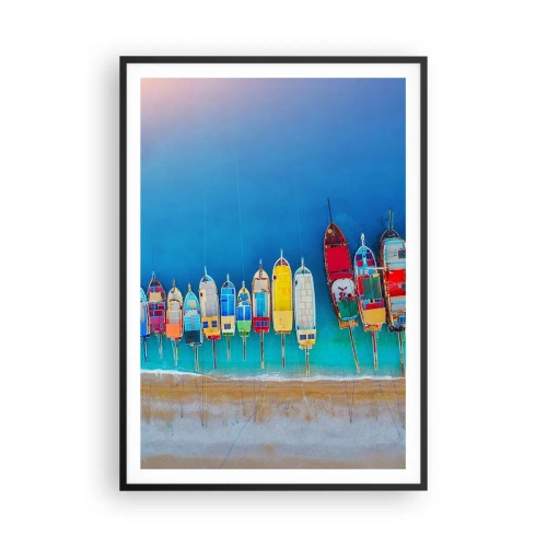 Plakat w czarnej ramie - Z lotu ptaka - 70x100 cm