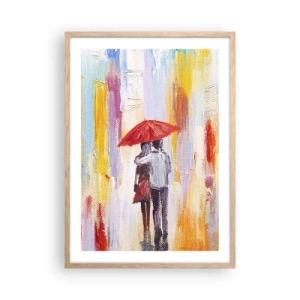 Plakat w ramie jasny dąb - Niech pada dalej - 50x70 cm