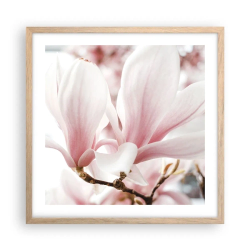 Plakat w ramie jasny dąb - Bezmiar czułości - 50x50 cm
