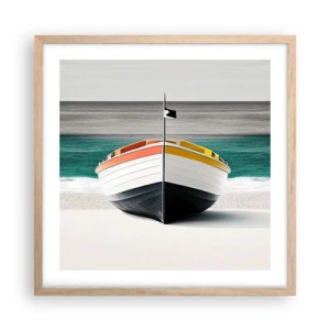 Plakat w ramie jasny dąb - Na swoim miejscu - 50x50 cm