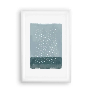 Plakat w białej ramie - Wyrosłe na błękicie - 61x91 cm