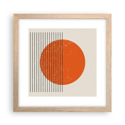 Plakat w ramie jasny dąb - Zawsze słońce - 30x30 cm