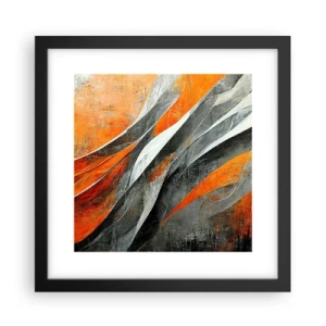 Plakat w czarnej ramie - Żar i chłód - 30x30 cm