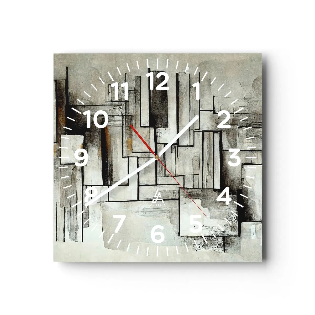 Zegar ścienny - Siła prostoty - 40x40 cm