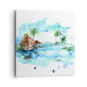 Obraz na płótnie - Gdzieś na Pacyfiku - 70x70 cm